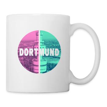 Dortmund Deutschland Stadt Skyline Heimat Liebe - Tasse - Weiß - Rechts
