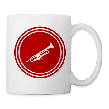 Musique de trompette - Mug blanc - blanc - Droite