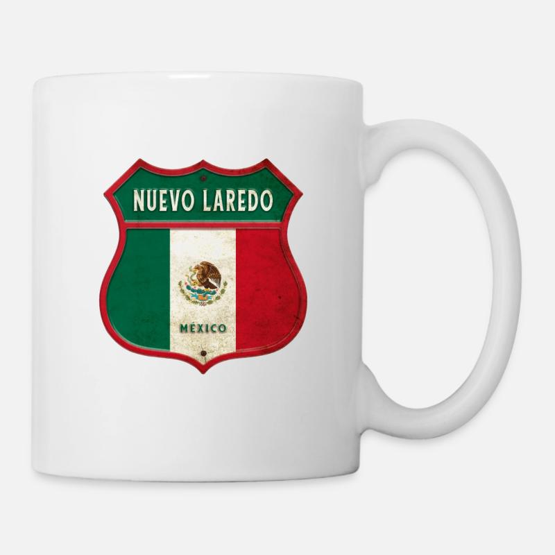 Nuevo Laredo Mexiko Wappen Design - Tasse - Weiß