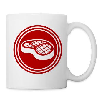 Meat steak symbol - Mug - white - Right