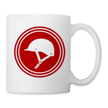 Icône du chapeau équestre - Mug blanc - blanc - Droite