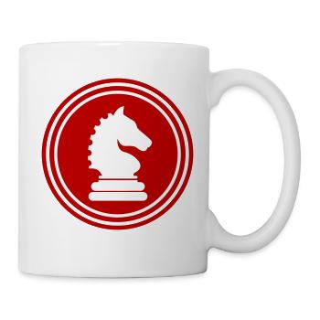 Pièce d’échecs de cheval - Mug blanc - blanc - Droite