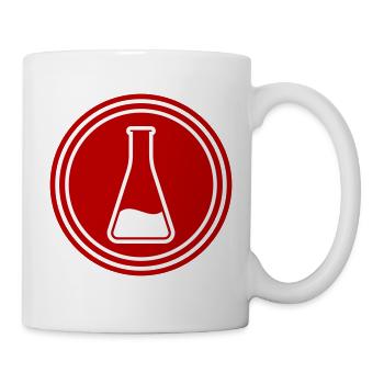 Test tube icon - Mug - white - Right