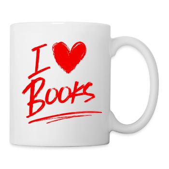 J’adore les livres - Mug blanc - blanc - Droite