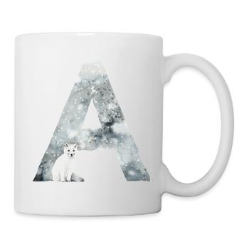 A – caractère décoratif – hiver - Mug blanc - blanc - Droite