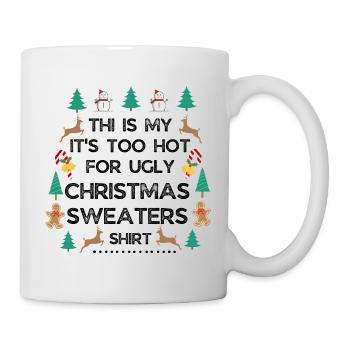 Weihnachtspullover - Tasse - Weiß - Rechts