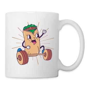 Burrito Weight Squat Fitness Burrito kawaii - Mug - white - Right