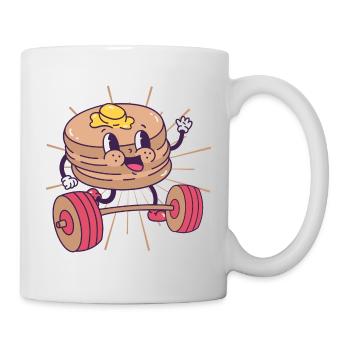 Pancakes Musculation Fitness Pancake kawaii - Mug blanc - blanc - Droite