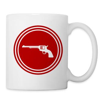 Weapon Icon Pistol - Mug - white - Right