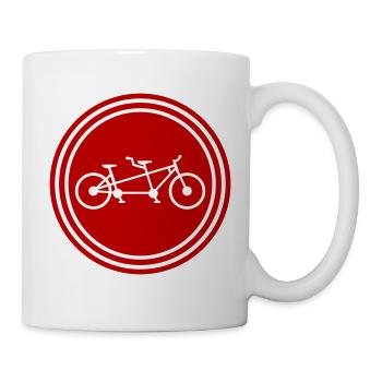 Bike tandem - Mug - white - Right