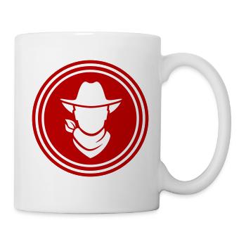 Cowboy western kopf - Tasse - Weiß - Rechts