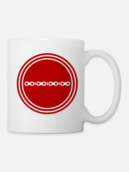 Fahrrad Kette - Tasse - Weiß