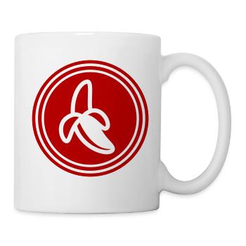 Symbole de la banane - Mug blanc - blanc - Droite