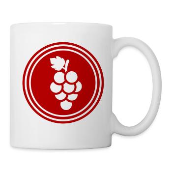 weintrauben symbol - Tasse - Weiß - Rechts