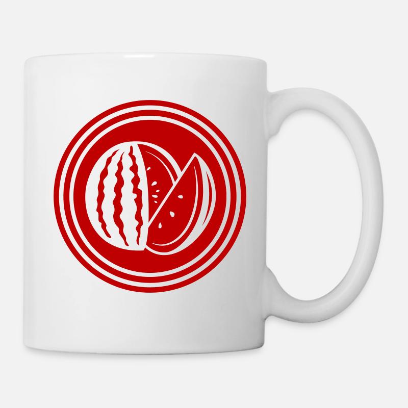 Melone Frucht - Tasse - Weiß