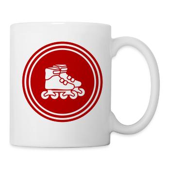 Inline skates icon - Tasse - Weiß - Rechts