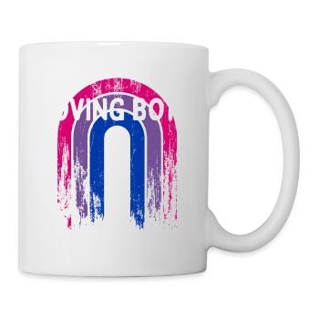 Aimer les deux bisexuels LGBTQ Bi Pride genre - Mug blanc - blanc - Droite