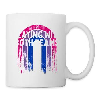 Jouer avec les deux équipes Bisexuel LGBTQ Bi Pride - Mug blanc - blanc - Droite