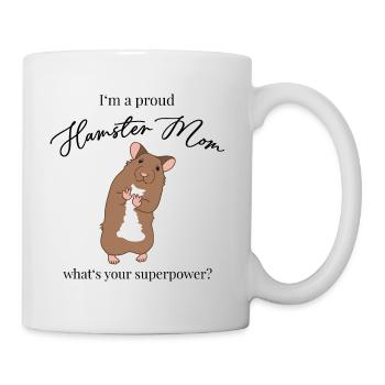 Chemise de hamster mignonne drôle | Hamster Maman Maman Maman - Mug blanc - blanc - Droite