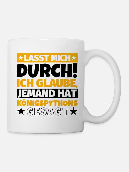 Königspythons - Tasse - Weiß