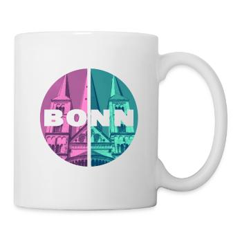 Bonn Deutschland Stadt Skyline Heimat Liebe - Tasse - Weiß - Rechts