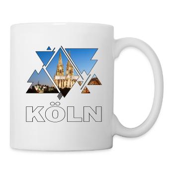 Cologne Cathedral Germany City Skyline Home Love - Mug - white - Right