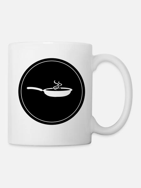 Pfanne Koch - Tasse - Weiß