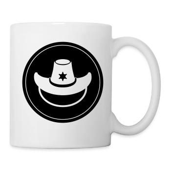 Cowboy Head Western - Mug blanc - blanc - Droite