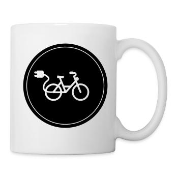 ebike fahrrad Radfahren - Tasse - Weiß - Rechts