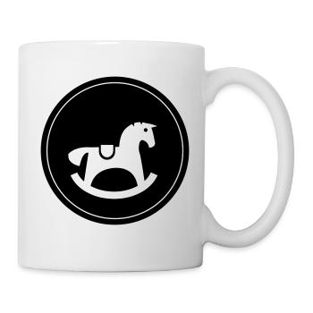 Schauckelpferd Spielzeug Baby - Tasse - Weiß - Rechts