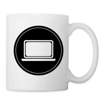 Laptop Pc Büro - Tasse - Weiß - Rechts