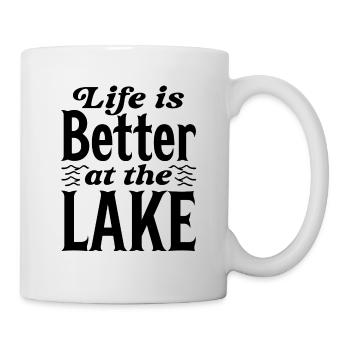 Life Is Better At The Lake - Mug - white - Right