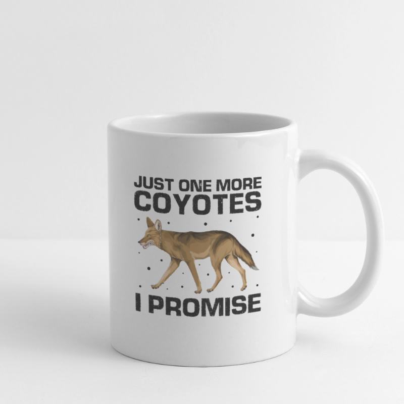 Conception de coyote pour les réacteurs de coyote Mug blanc