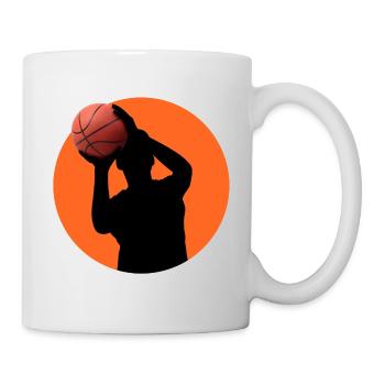 Basketballspieler - Tasse - Weiß - Rechts