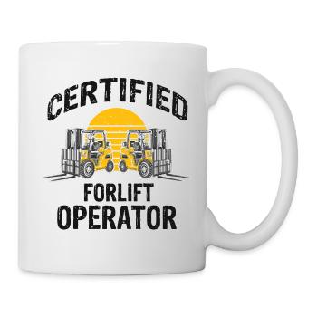 Gabelstaplerfahrer und Lagerhaus Gabestaplerfahrer - Tasse - Weiß - Rechts