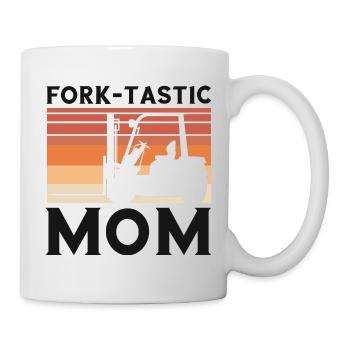 Warehouse drivers and warehouse workers for forklifts - Mug - white - Right