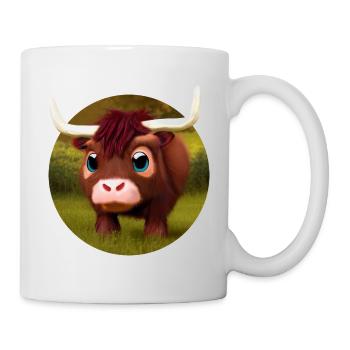 Bébé buffle d’eau - Mug blanc - blanc - Droite