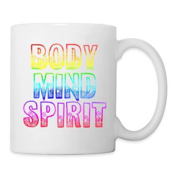 yoga 9 body mind spirit - Tasse - Weiß - Rechts