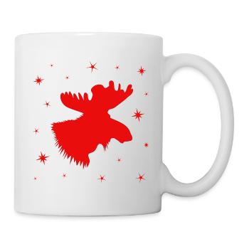 Elch Rentier Hirsch - Tasse - Weiß - Rechts