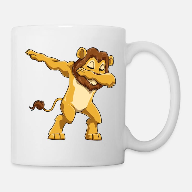 Dabbing Löwe Dab Tanzen Tanz - Tasse - Weiß