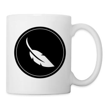 Cercle de symboles de stylo - Mug blanc - blanc - Droite
