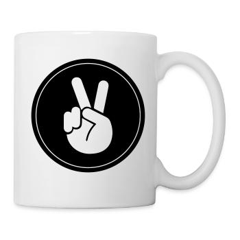 Cercle de la Paix de la Main - Mug blanc - blanc - Droite