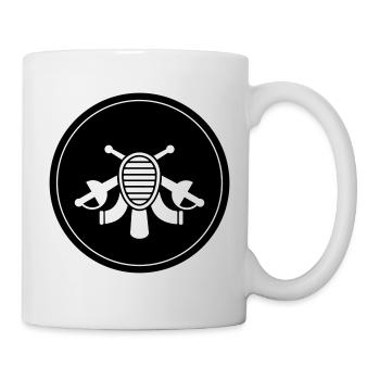 Fencing Mask Circle - Mug - white - Right