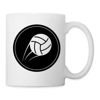 Volleyball symbol Kreis - Tasse - Weiß - Rechts