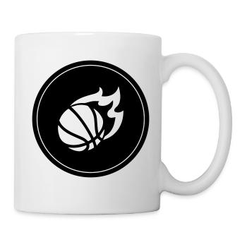 Basketball symbol Kreis - Tasse - Weiß - Rechts