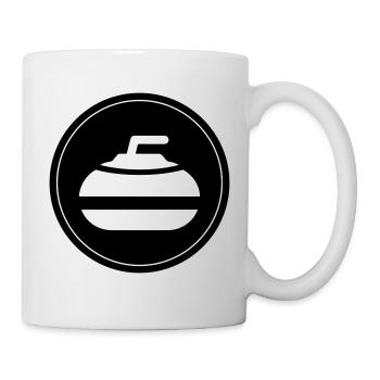 Curling sport circle - Mug - white - Right