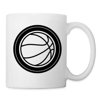 Cercle de basketball - Mug blanc - blanc - Droite