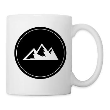 Berg Icon Symbol Kreis - Tasse - Weiß - Rechts