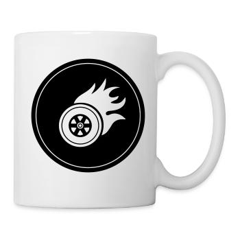 Tire fire circle - Mug - white - Right