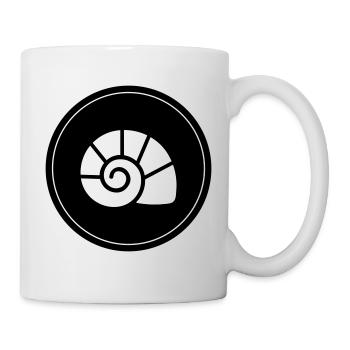 Cercle de symboles de coquille - Mug blanc - blanc - Droite